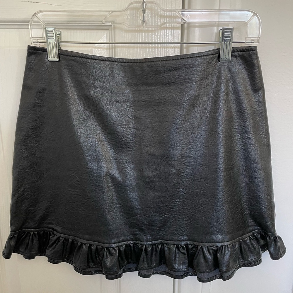 Leather Mini Skirt